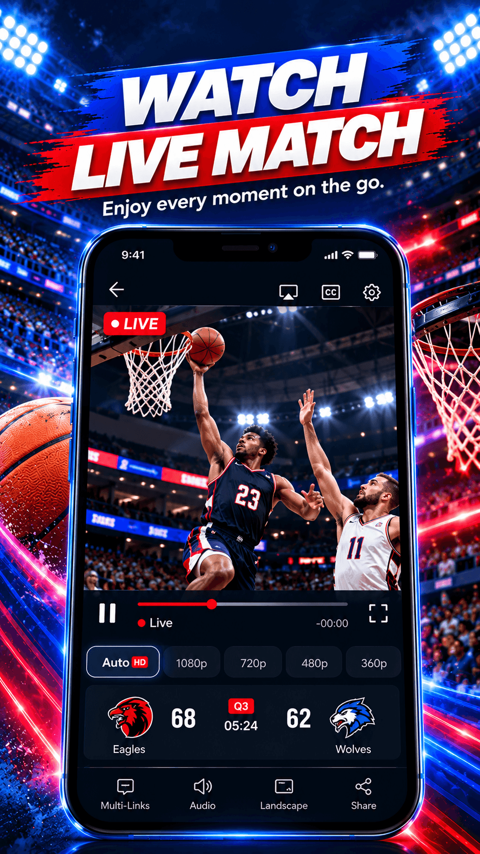 Live Stream NFL NHL NBA screenshot 2
