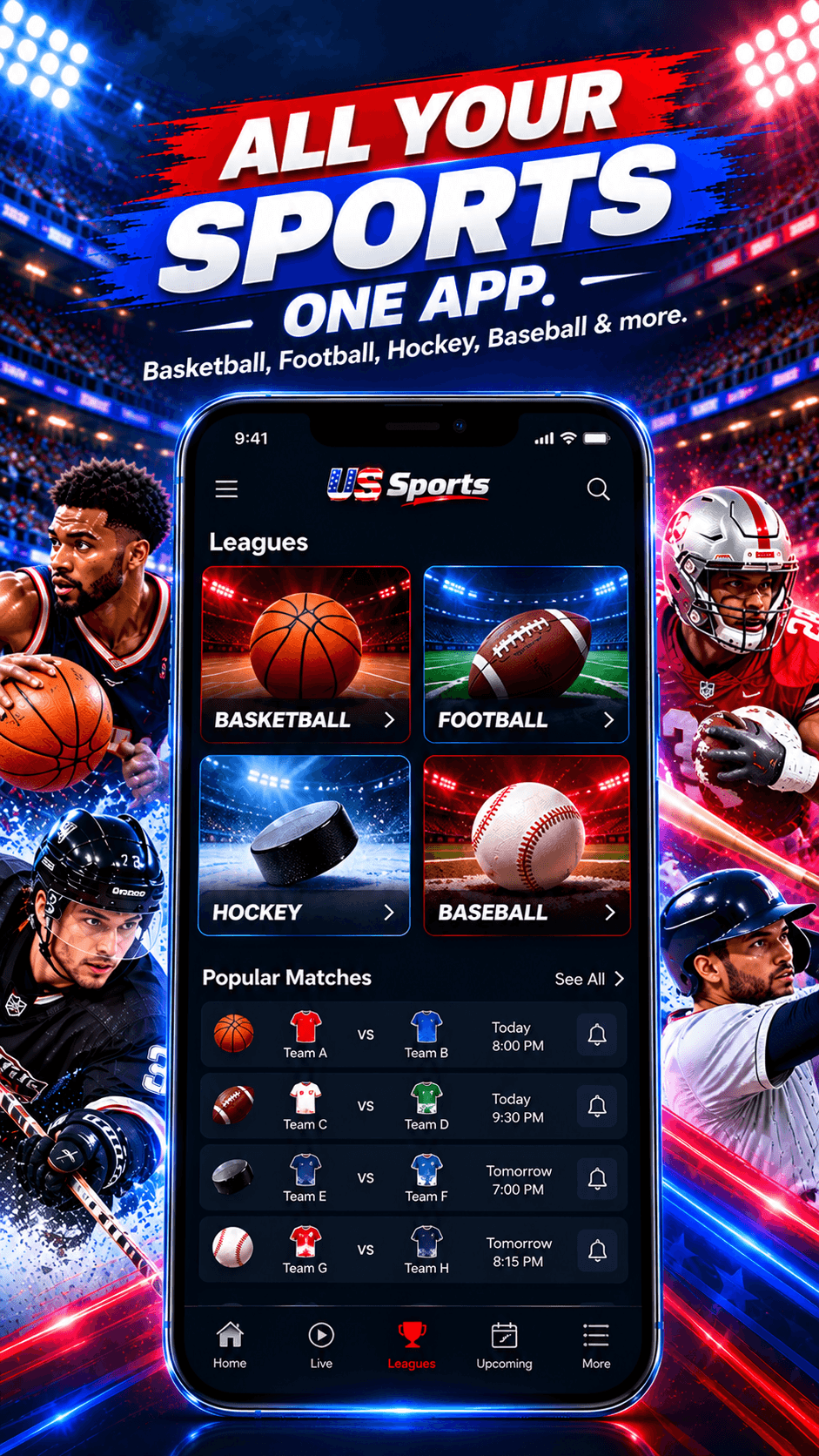 Live Stream NFL NHL NBA screenshot 3