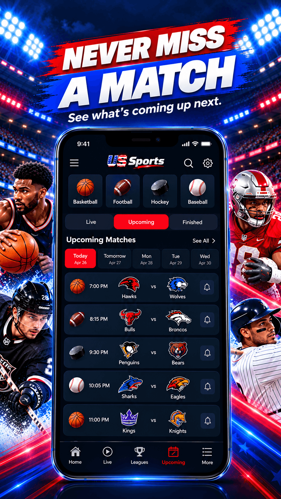 Live Stream NFL NHL NBA screenshot 4