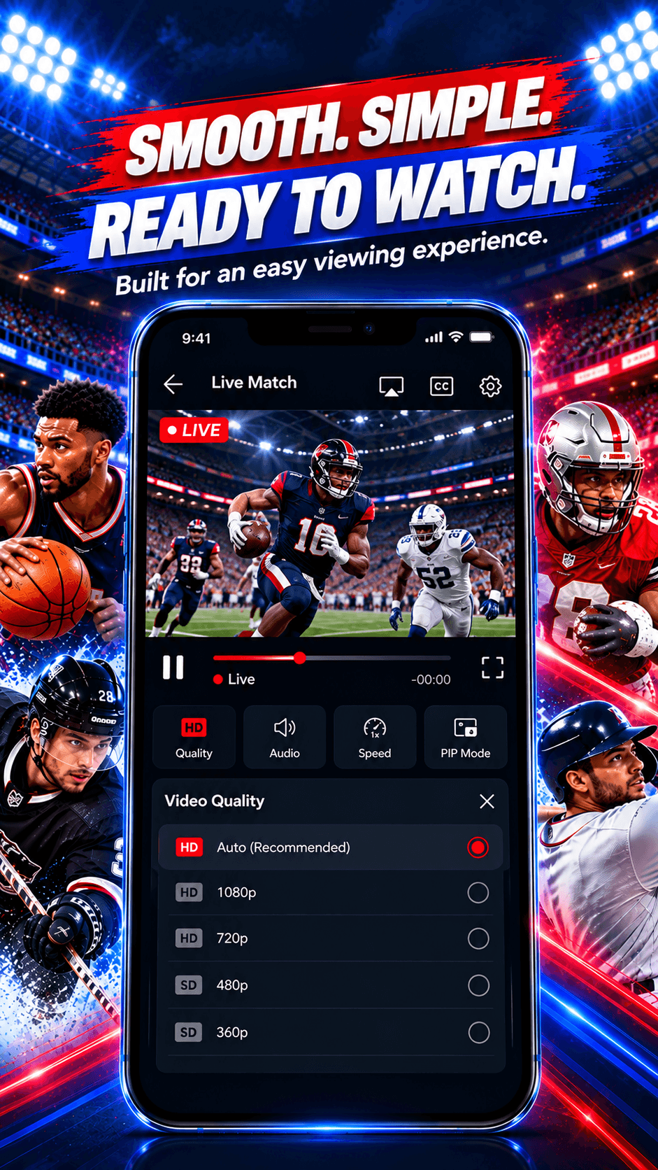 Live Stream NFL NHL NBA screenshot 5